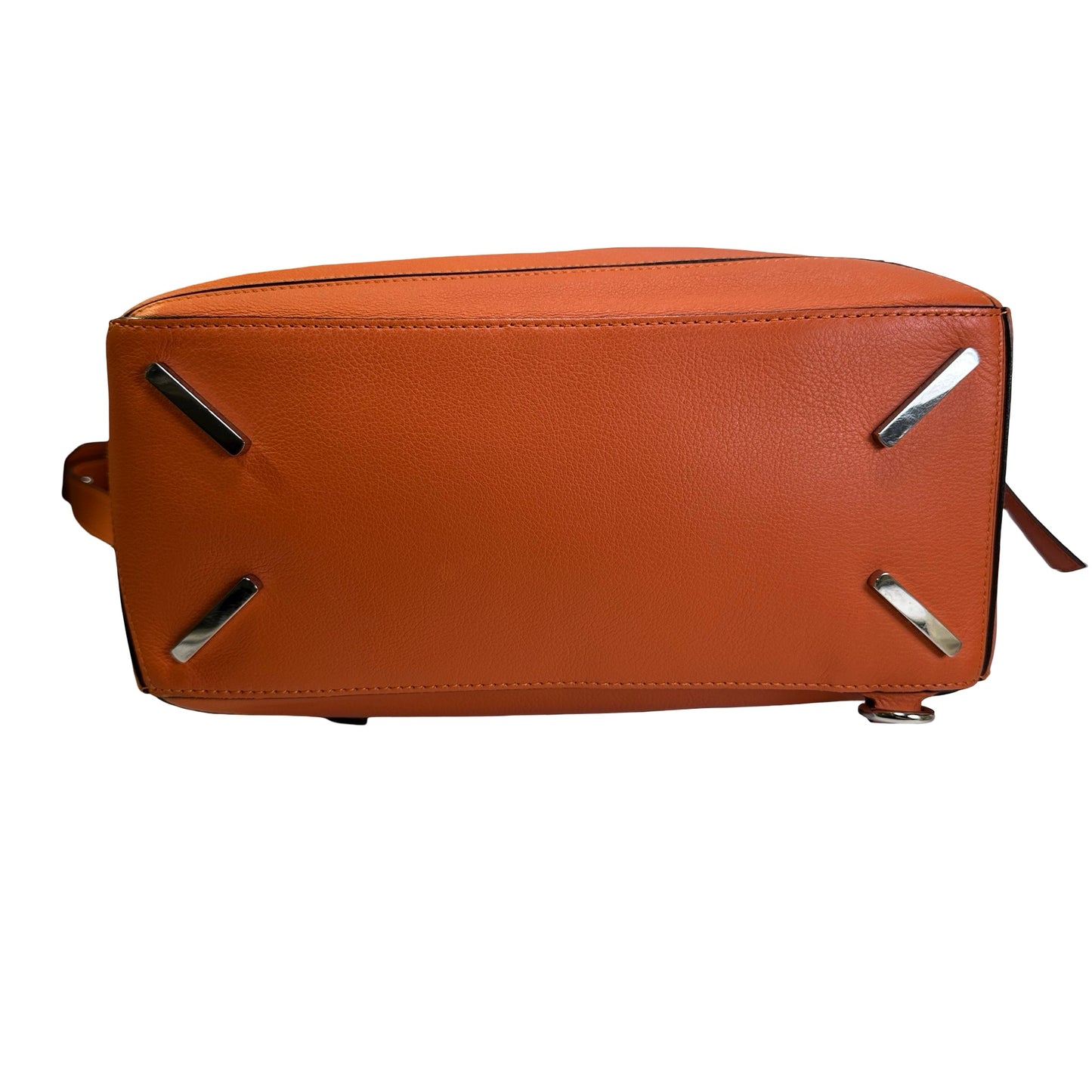 Used LOEWE Leather Puzzle Bag Handbag Orange