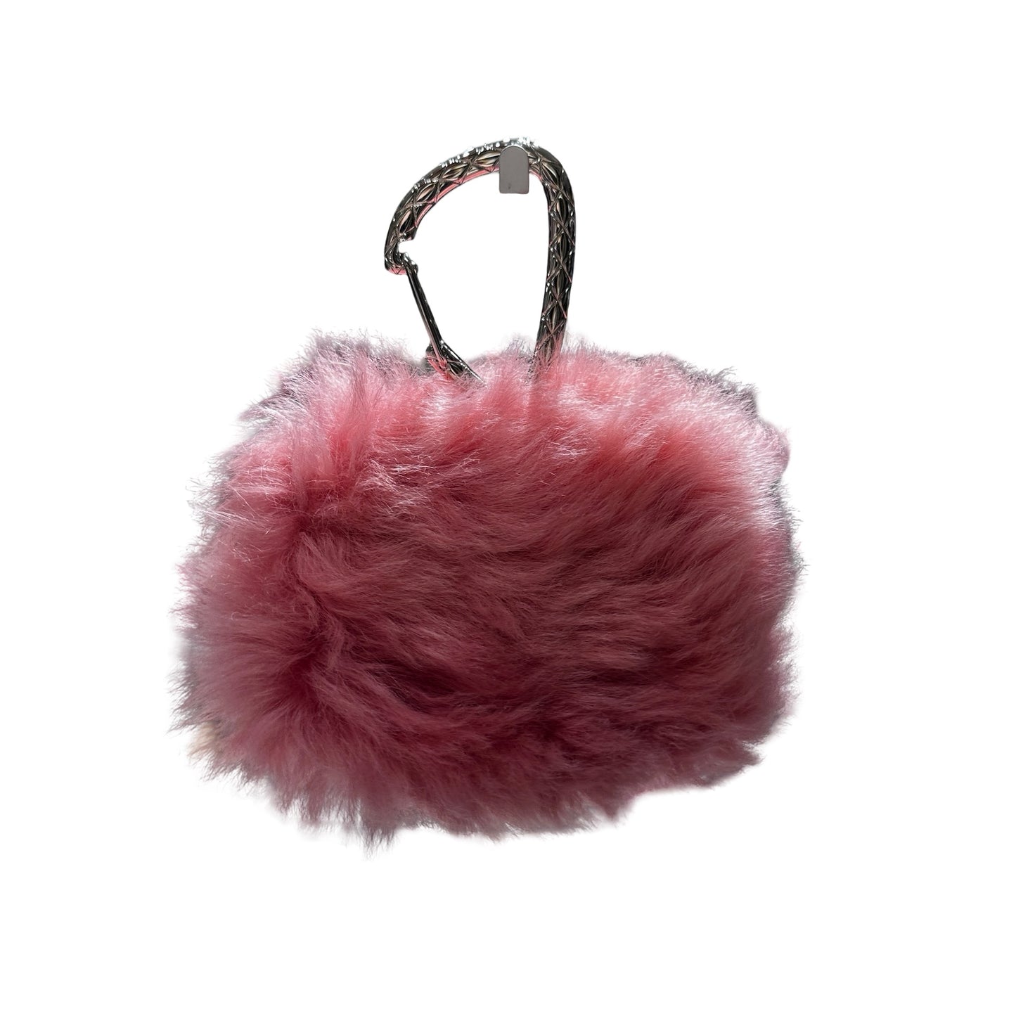 New CHANEL Lambskin Leather Shearing Jewel Hook Card Holder Pouchette Pink PHW