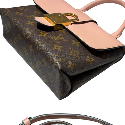 Used LOUIS VUITTON Canvas LOCKY BB Cross Body Bag Brown Pink GHW