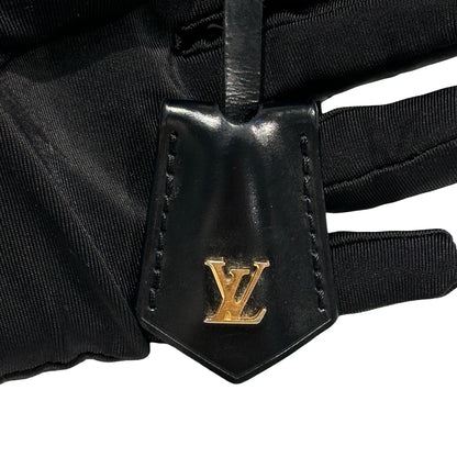 Used Louis Vuitton Monogram Eclipse Coated Canvas Vanity Chain Pouch Cross Body Bag Brown GHW