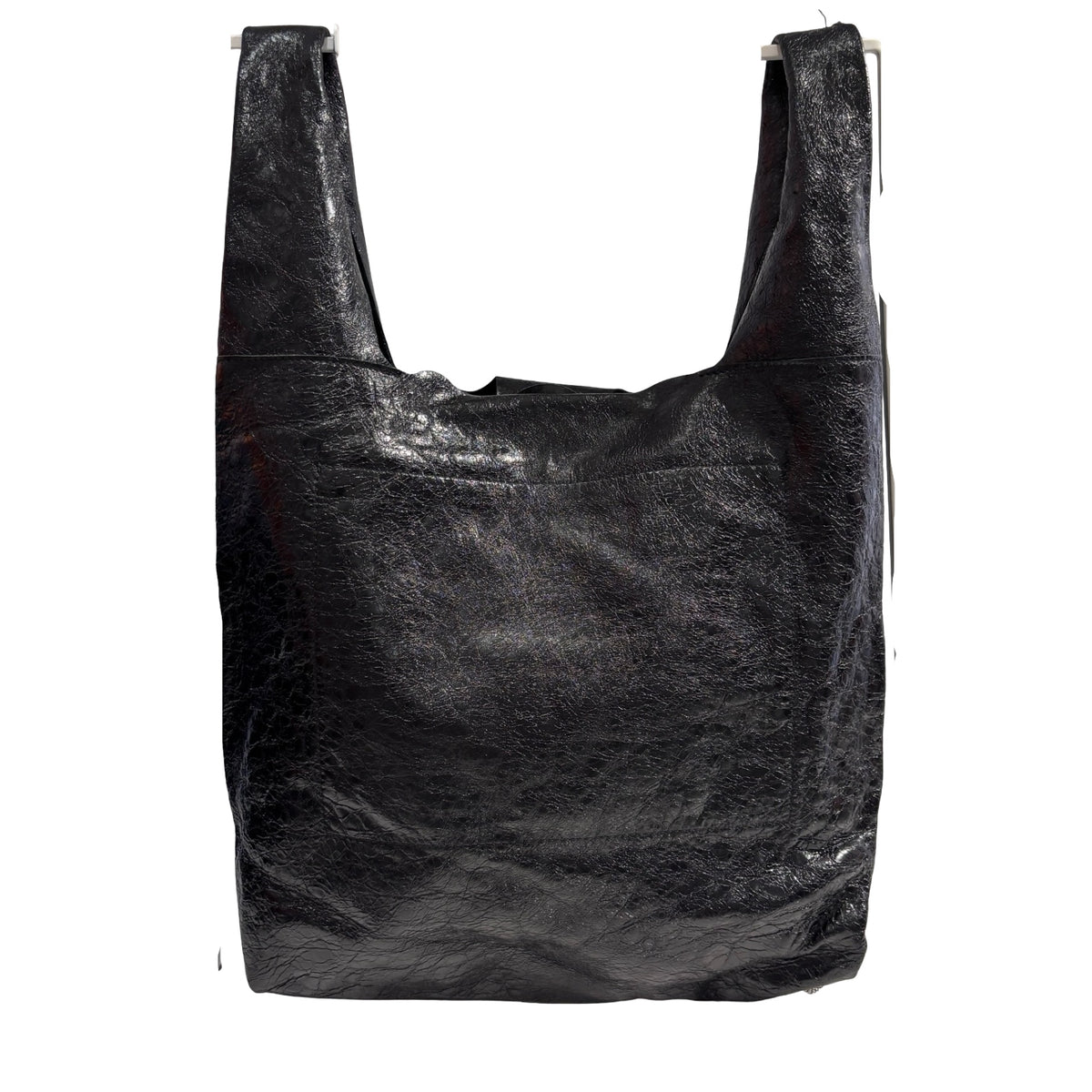 Used BALENCIAGA Leather City Tote Bag Shoulder Bag Black