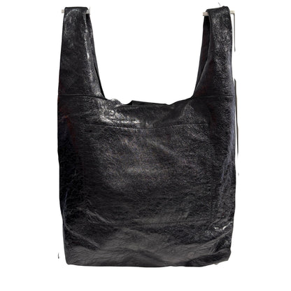 Used BALENCIAGA Leather City Tote Bag Shoulder Bag Black