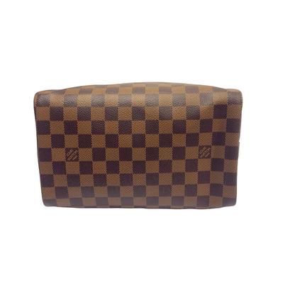 Brand New LOUIS VUITTON Damier Ebene Speedy 25 Handbag Brown，GHW