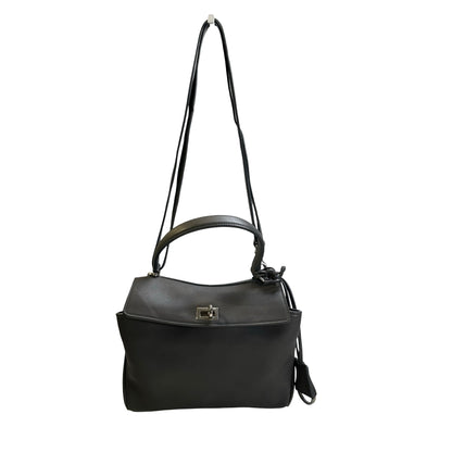 Used BALENCIAGA Leather Shoulder Bag Shoulder Bag Grey