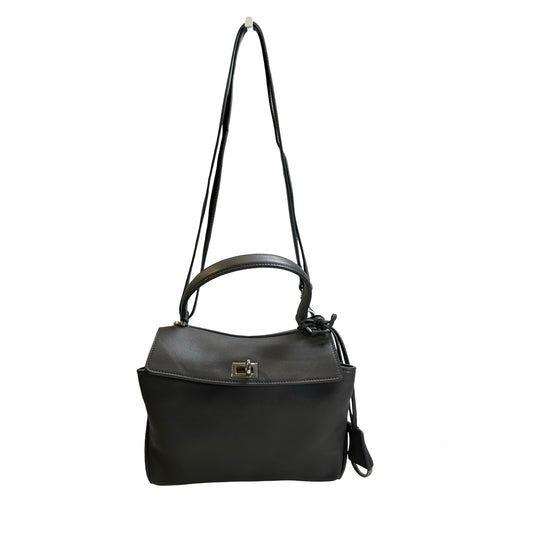 Used BALENCIAGA Leather Shoulder Bag Shoulder Bag Grey