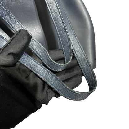 Used SAINT LAURENT East/West Supple Leather Shopping Bag Black GHW