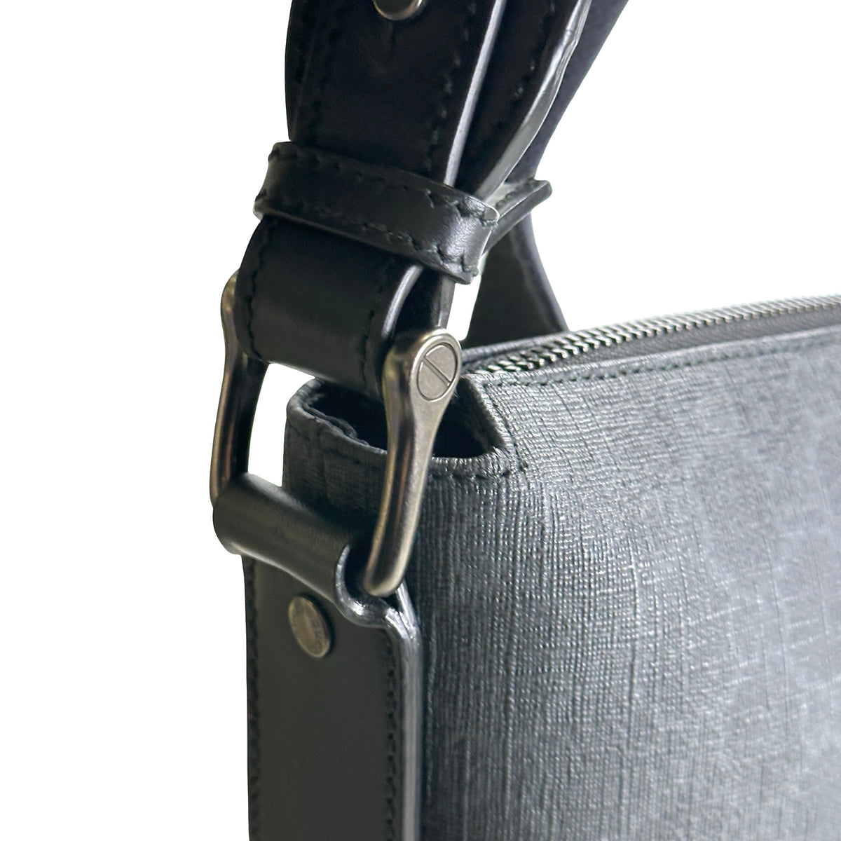 Used GUCCI GG Supreme Canvas GG Supreme Crossbody Bag Black Grey