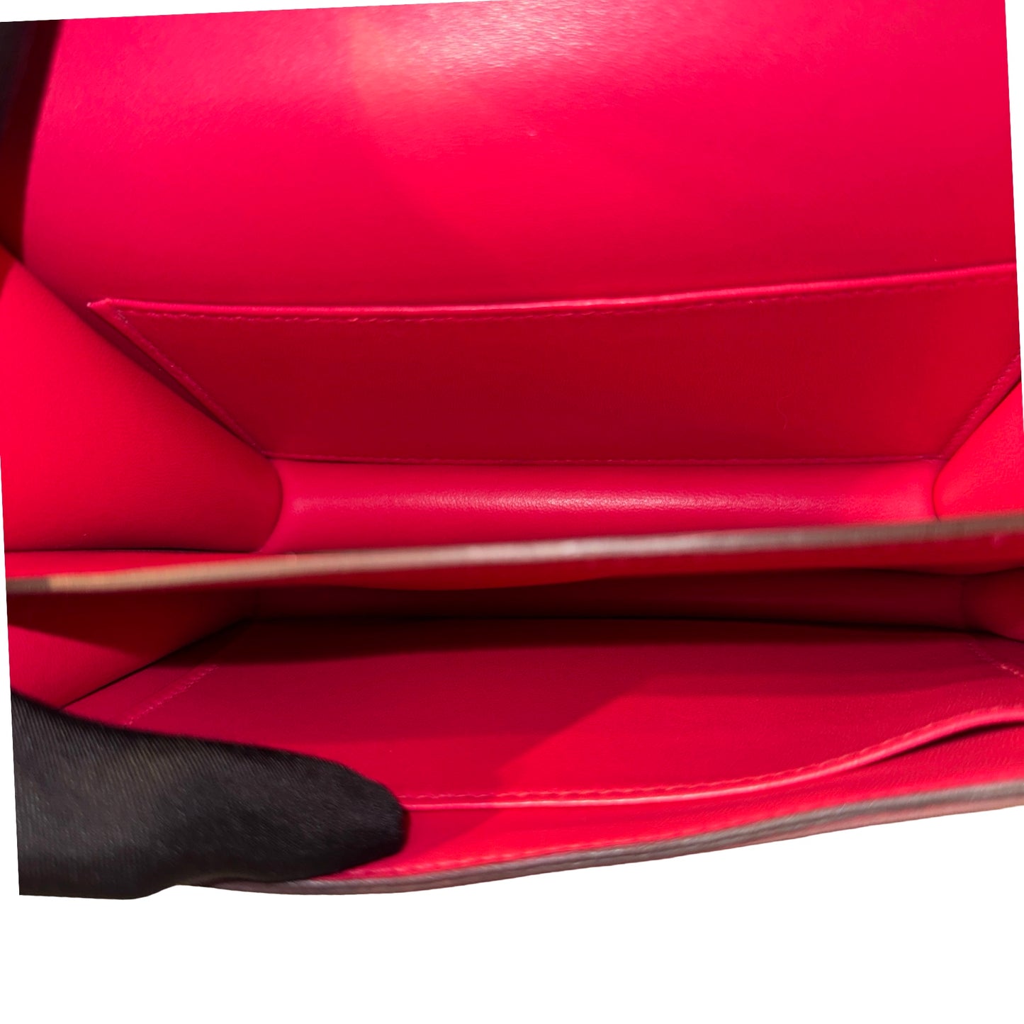 Used Hermès Calfskin Leather Mini Constance Cross Body Bag I6 GHW Pink