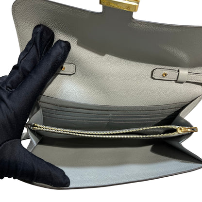 Used HERMÈS Calfskin Leather Constance to go Shoulder Bag Blue