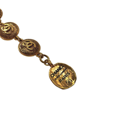 Used CHANEL 31 Rue Cambon Coin Vintage Bracelet Accessories Gold
