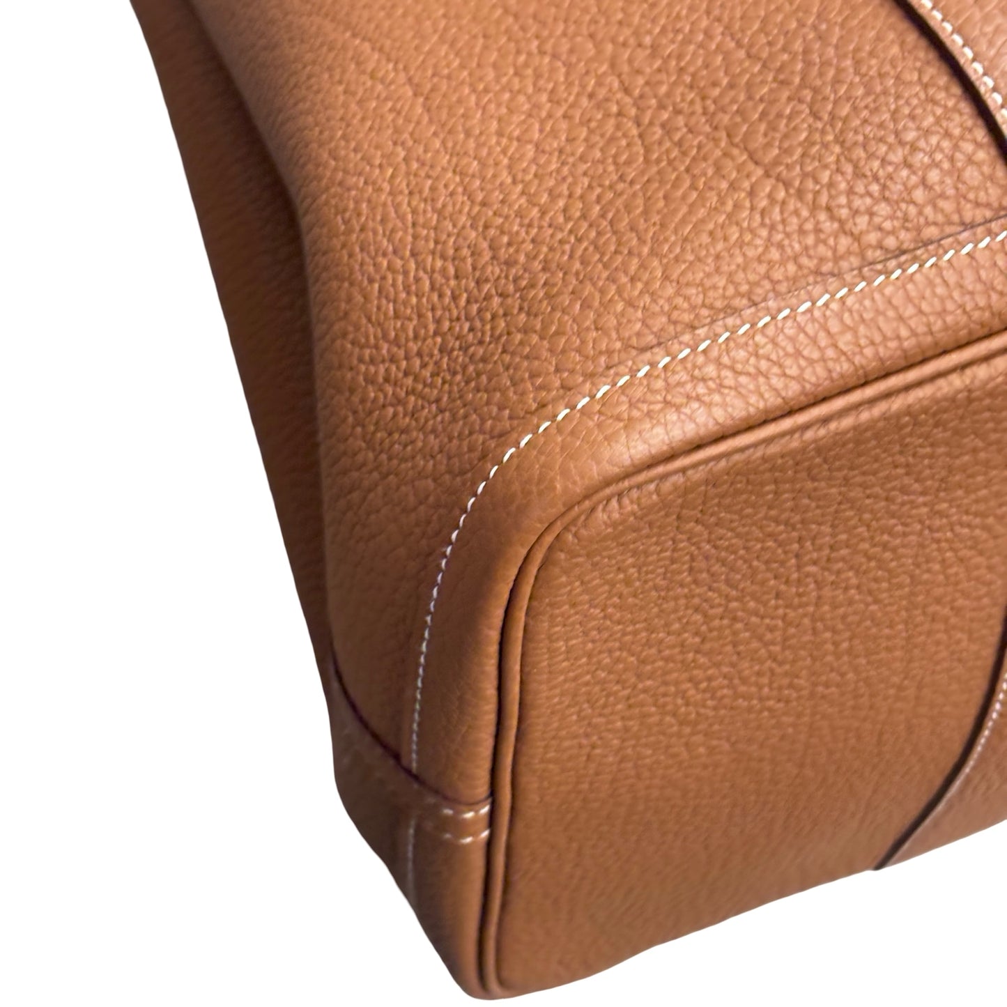 Used HERMÈS Garden Party Tote Bag Beige GHW