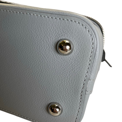 Used HERMES Leather Bolide Secret Handbag Grey