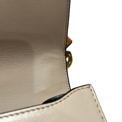 Used LOEWE Barcelona mini Cross Body Bag Beige GHW