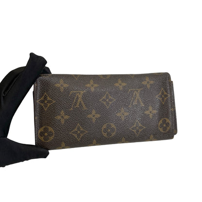 Used LOUIS VUITTON Monogram Canvas Sarah Wallet Long wallet Brown Gold