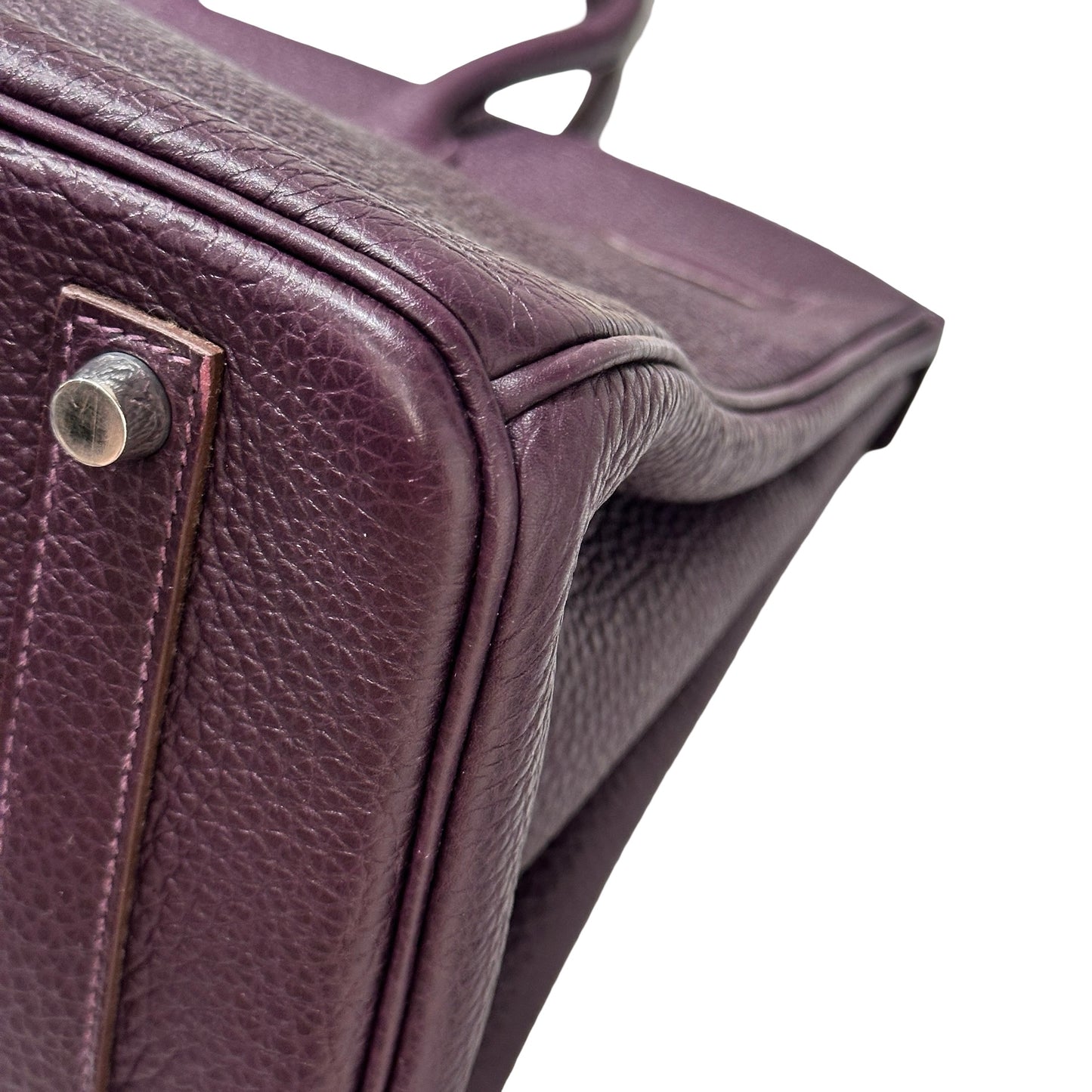 Used Hermès Birkin Handbag Purple PHW