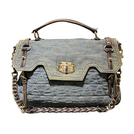 Used MIU MIU Denim Shoulder Bag PHW