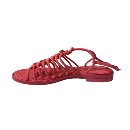 Used Chanel Sandals Sandals Pink GHW
