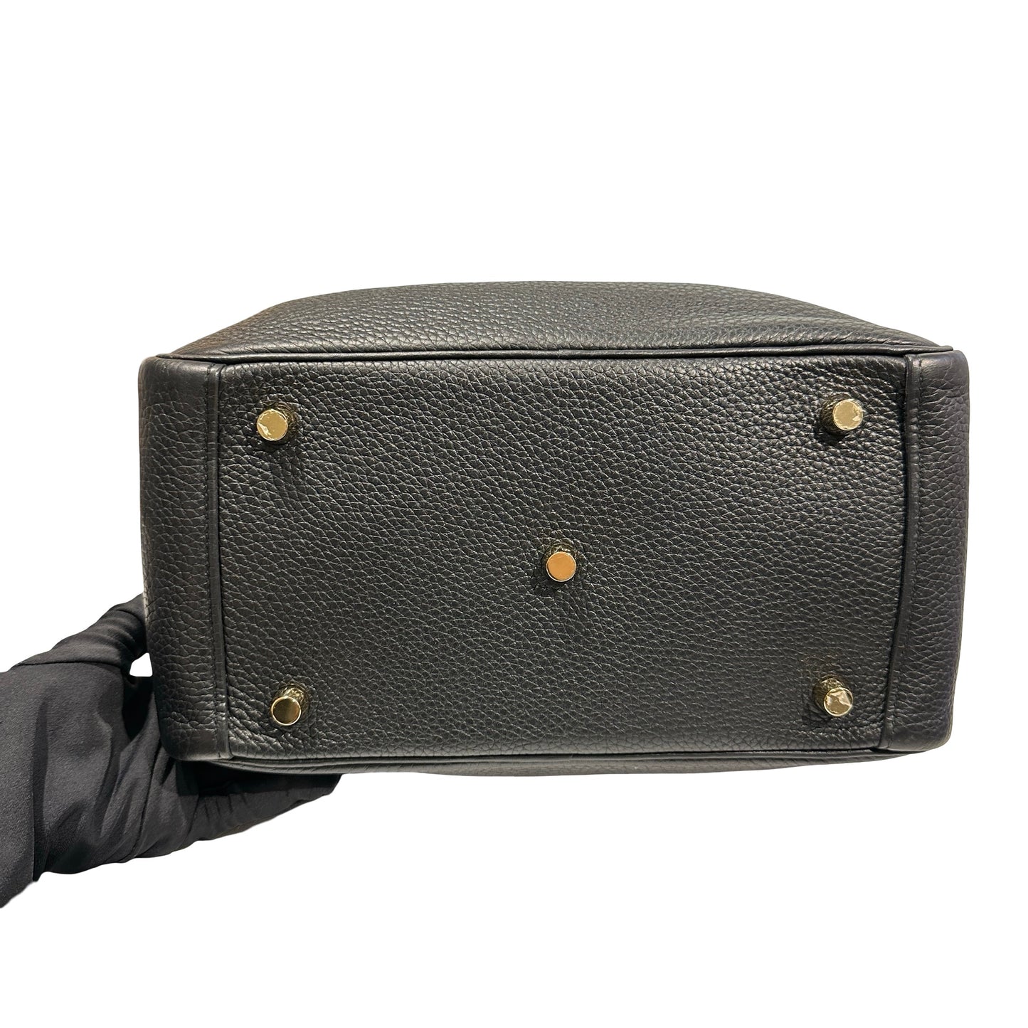 Used Hermès TC Shoulder Bag Black GHW