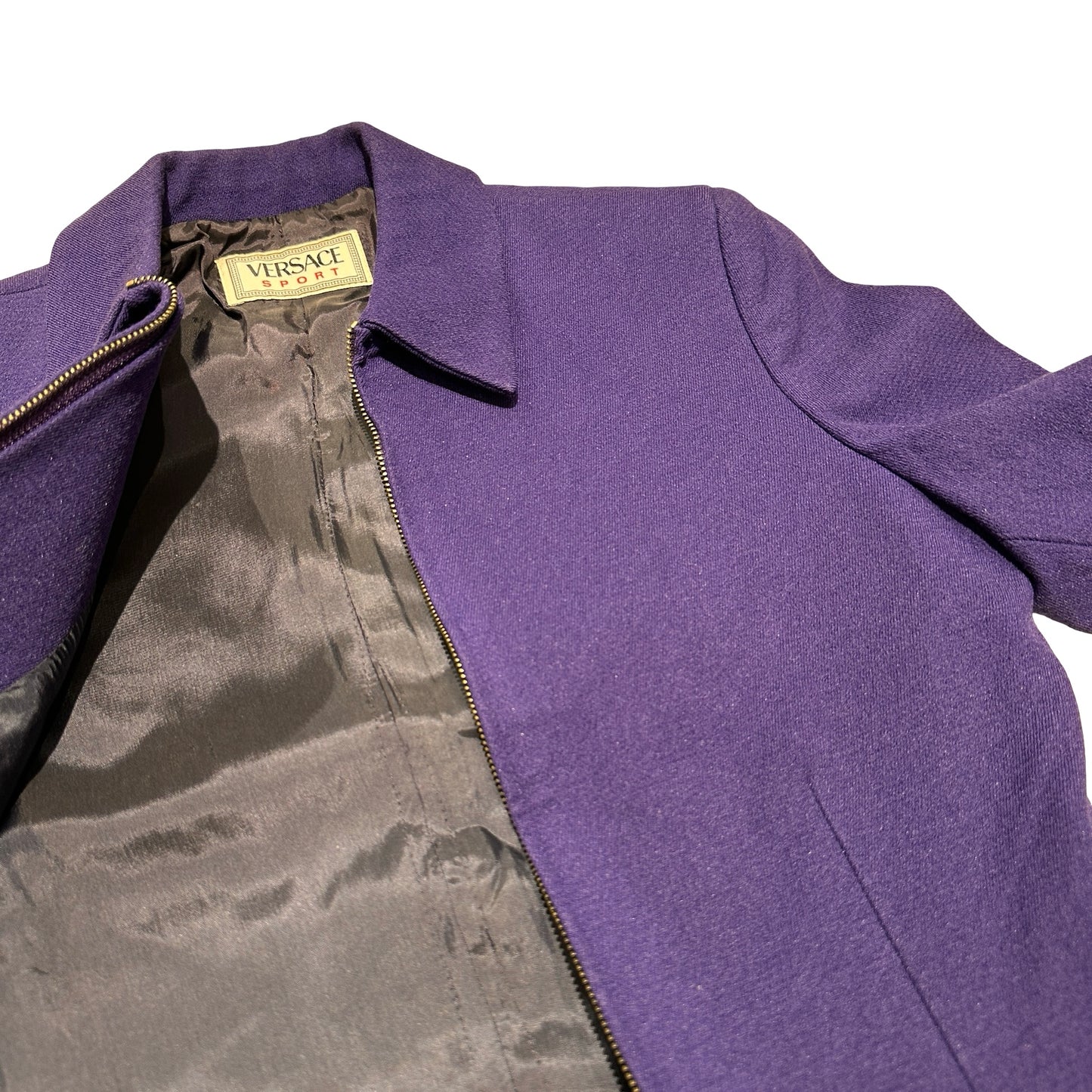 Used VERSACE Jacket Purple Jacket Jacket Purple