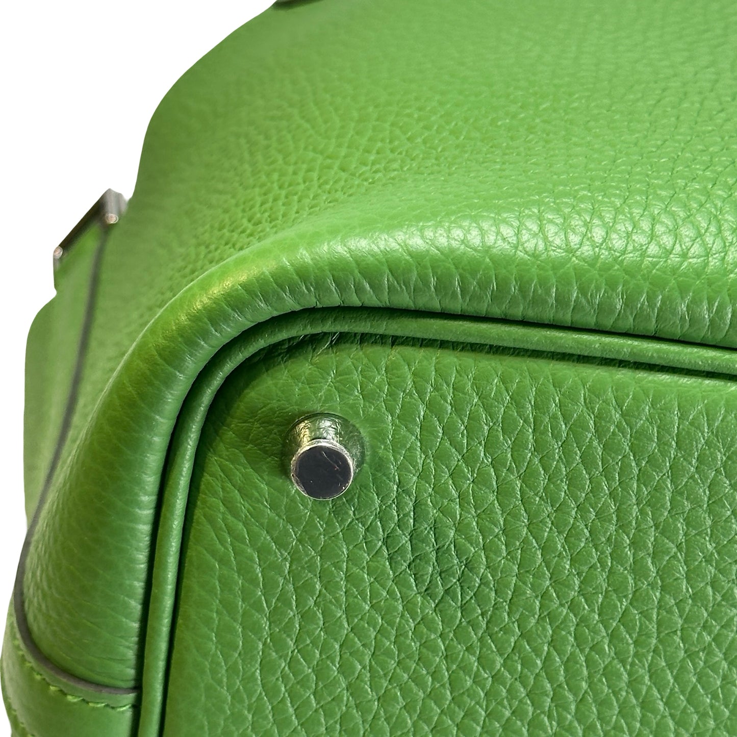 Brand New HERMES Clemence Picotin Lock Bucket Bag Green