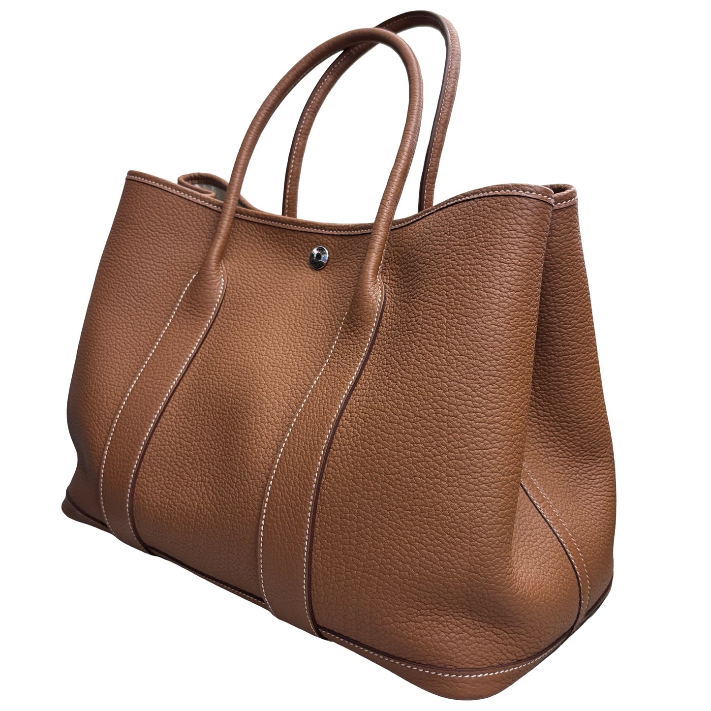 Used HERMÈS Garden Party Tote Bag Beige GHW