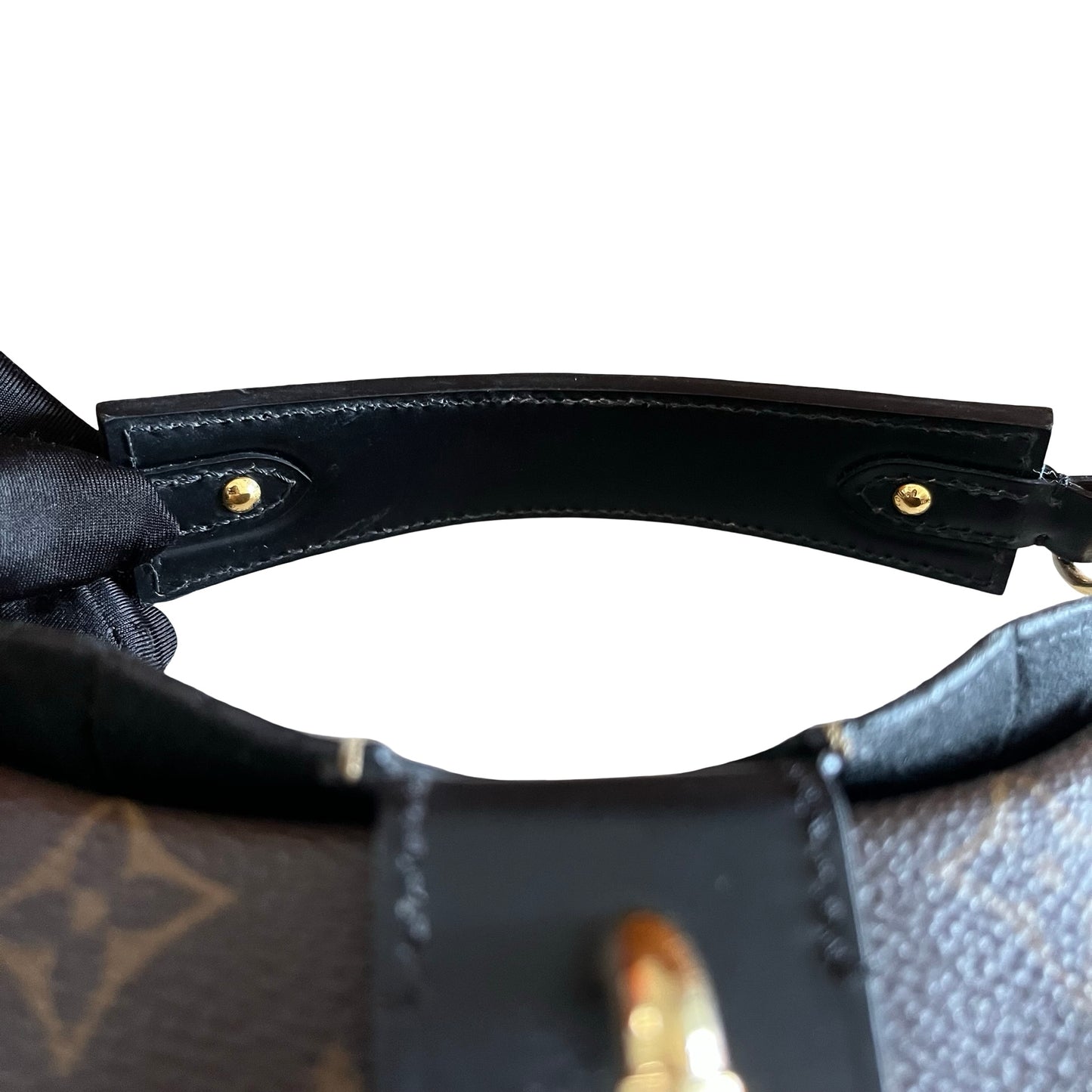 Used LOUIS VUITTON Monogram Nano Lockit Cross body bag Brown Black