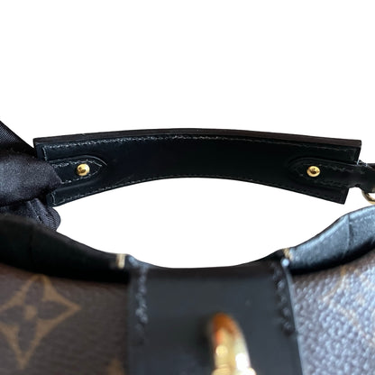 Used LOUIS VUITTON Monogram Nano Lockit Cross body bag Brown Black