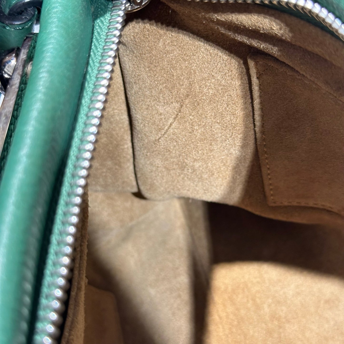Used LOEWE Cross Body Bag GREEN PHW