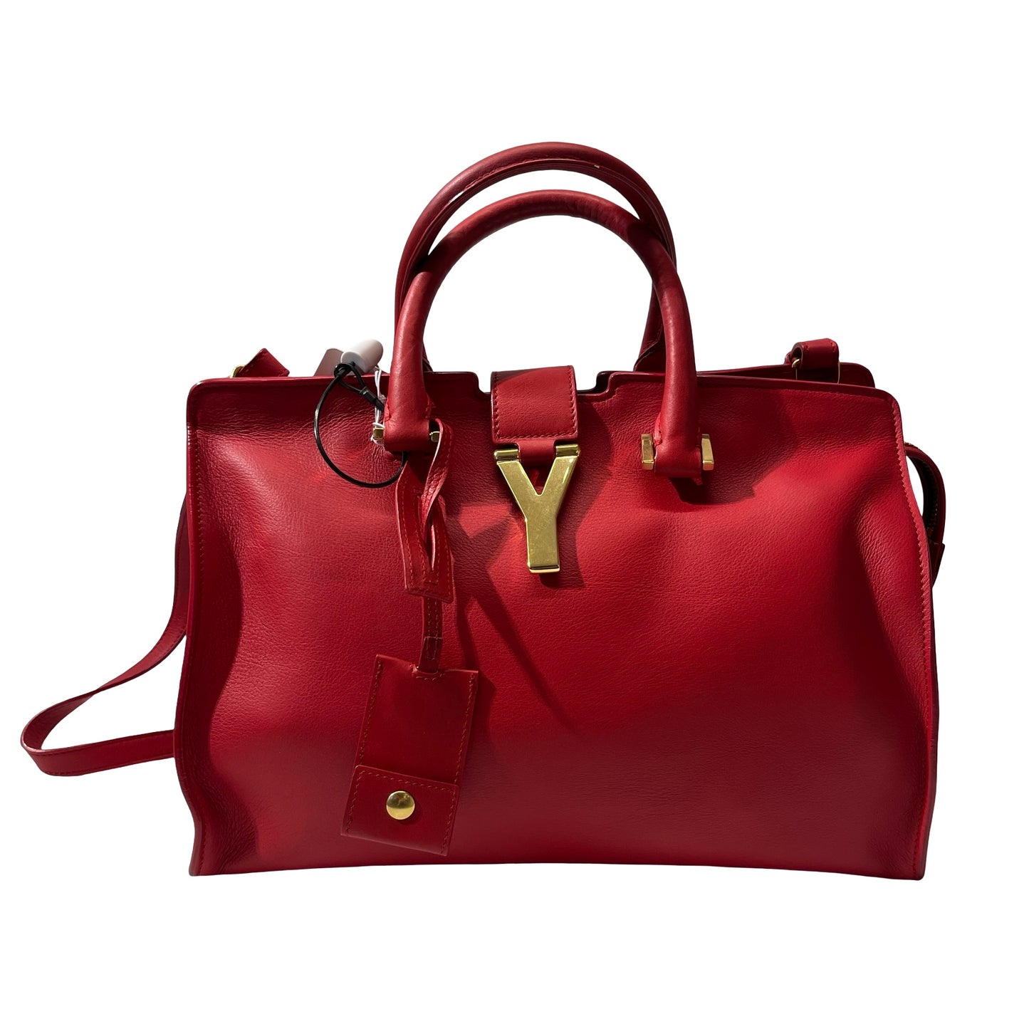 Used SAINT LAURENT Two Way Shoulder Bag Red GHW