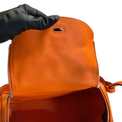 Used HERMES Lindy 26 Crossbody Bag Orange