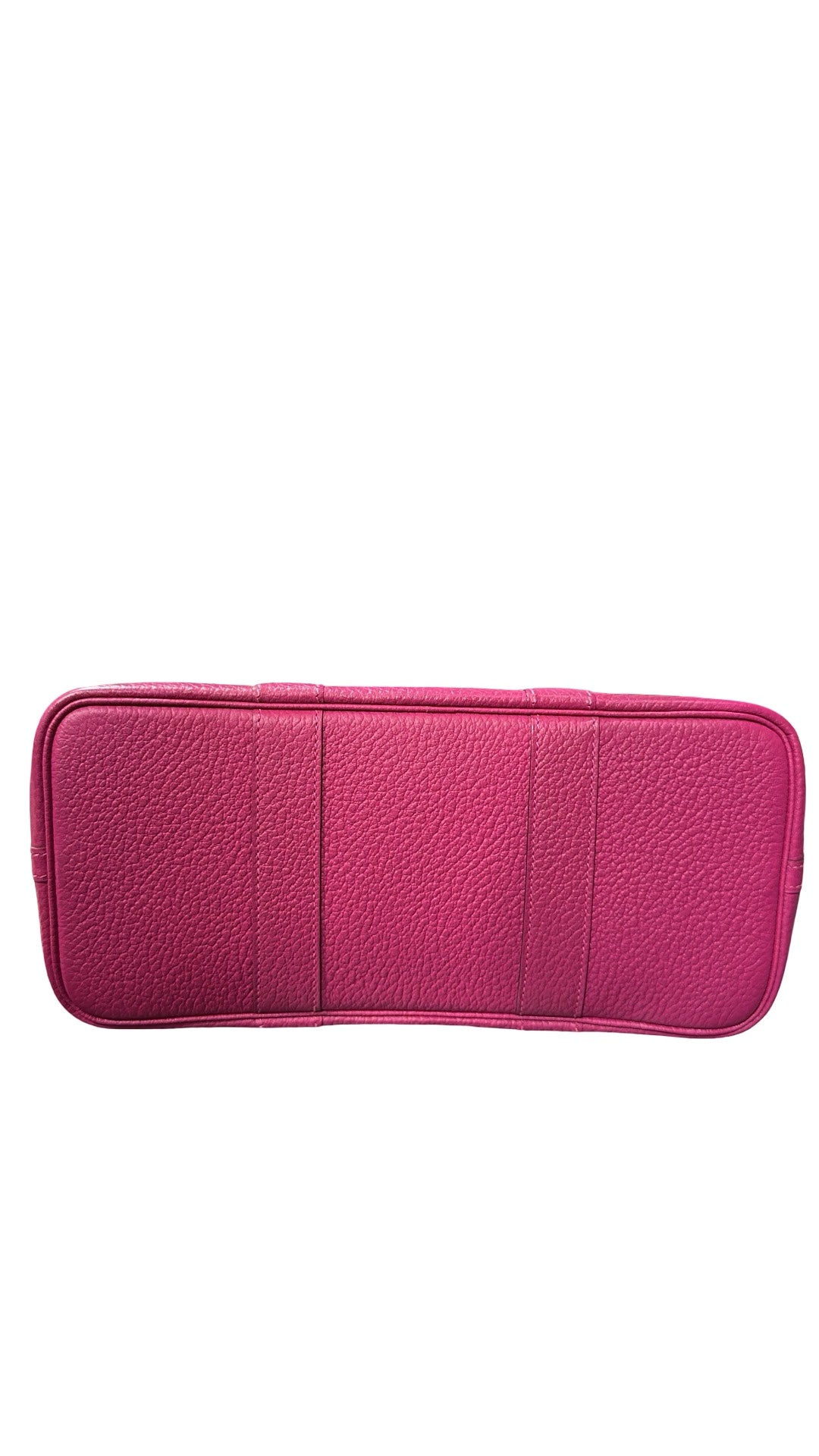 Used HERMÈS Calfskin Leather Negonda Garden Party TPM Clutch Purple