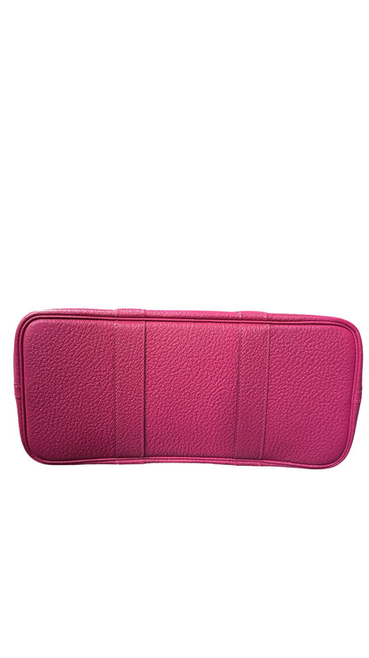 Used HERMÈS Calfskin Leather Negonda Garden Party TPM Clutch Purple