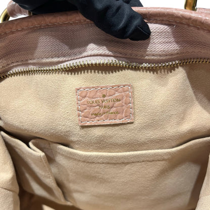 Used LOUIS VUITTON Monogram Denim Denim Pink Tote Bag Pink GHW