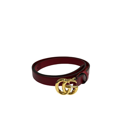 Unused GUCCI Belt Red GHW