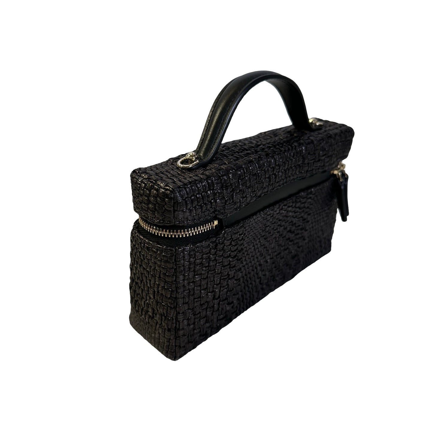 Used CHANEL Tweed Tweed Classic vanity case Vanity case Black Silver