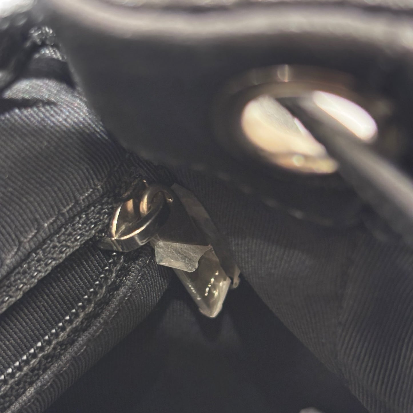 Used CHANEL Lambskin Studded Stud Wars Backpack Backpack Black Silver