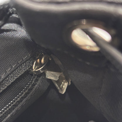 Used CHANEL Lambskin Studded Stud Wars Backpack Backpack Black Silver