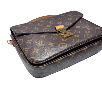 Used LOUIS VUITTON Monogram Canvas Pochette Métis Shoulder Bag Monogram Brown GHW