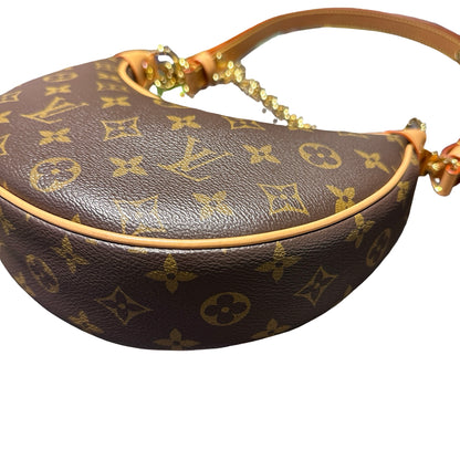 Used LOUIS VUITTON Monogram coated canvas Loop Shoulder Bag GHW Brown