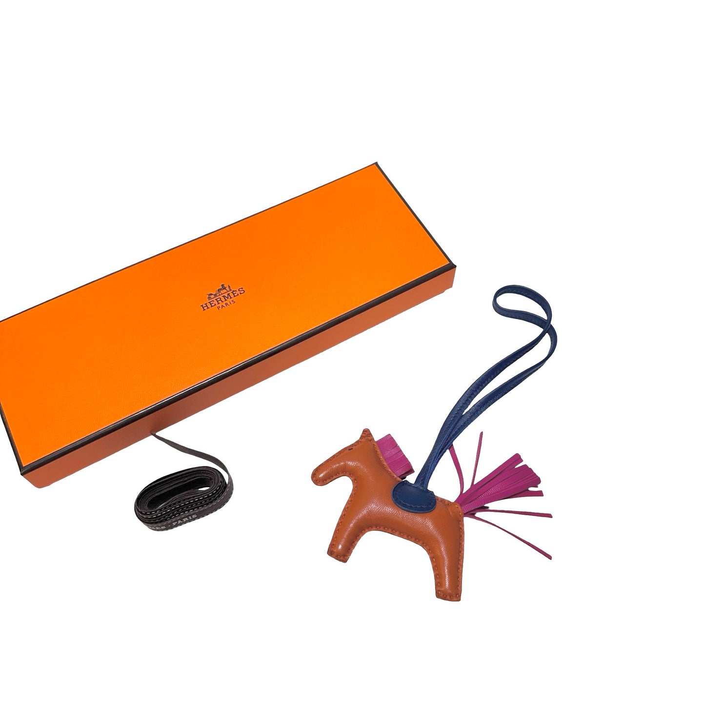 Used HERMÈS Lambskin Leather RODEO Rodeo Brown