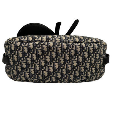 Used DIOR Canvas Oblique Saddle Messenger Bag GHW