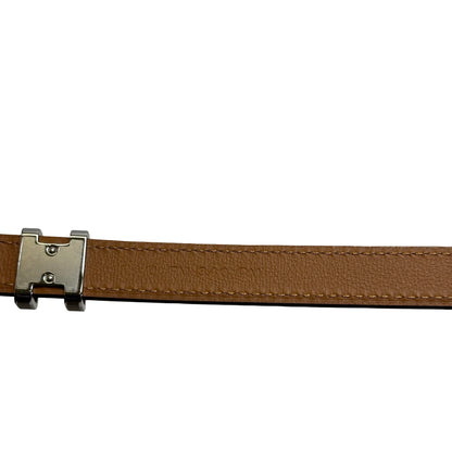 Used HERMES Epsom Kelly Belt Black Gold