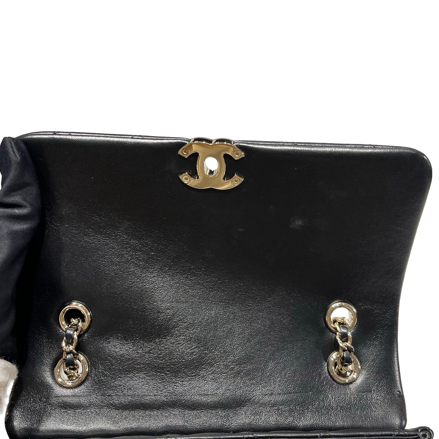 Used CHANEL Cross Body Bag Black GHW
