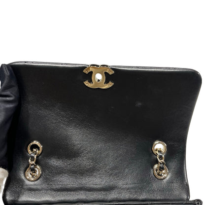 Used CHANEL Cross Body Bag Black GHW