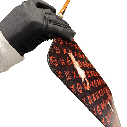 Used LOUIS VUITTON Monogram Catogram Neverfull MM Catogram Tote Bag Brown Orange Multicolor