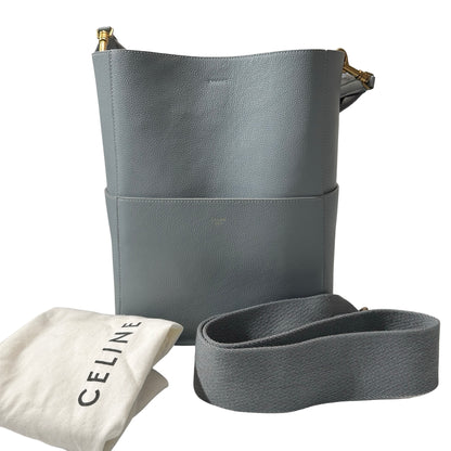 Used CÉLINE Shoulder Grey GHW Shoulder Bag