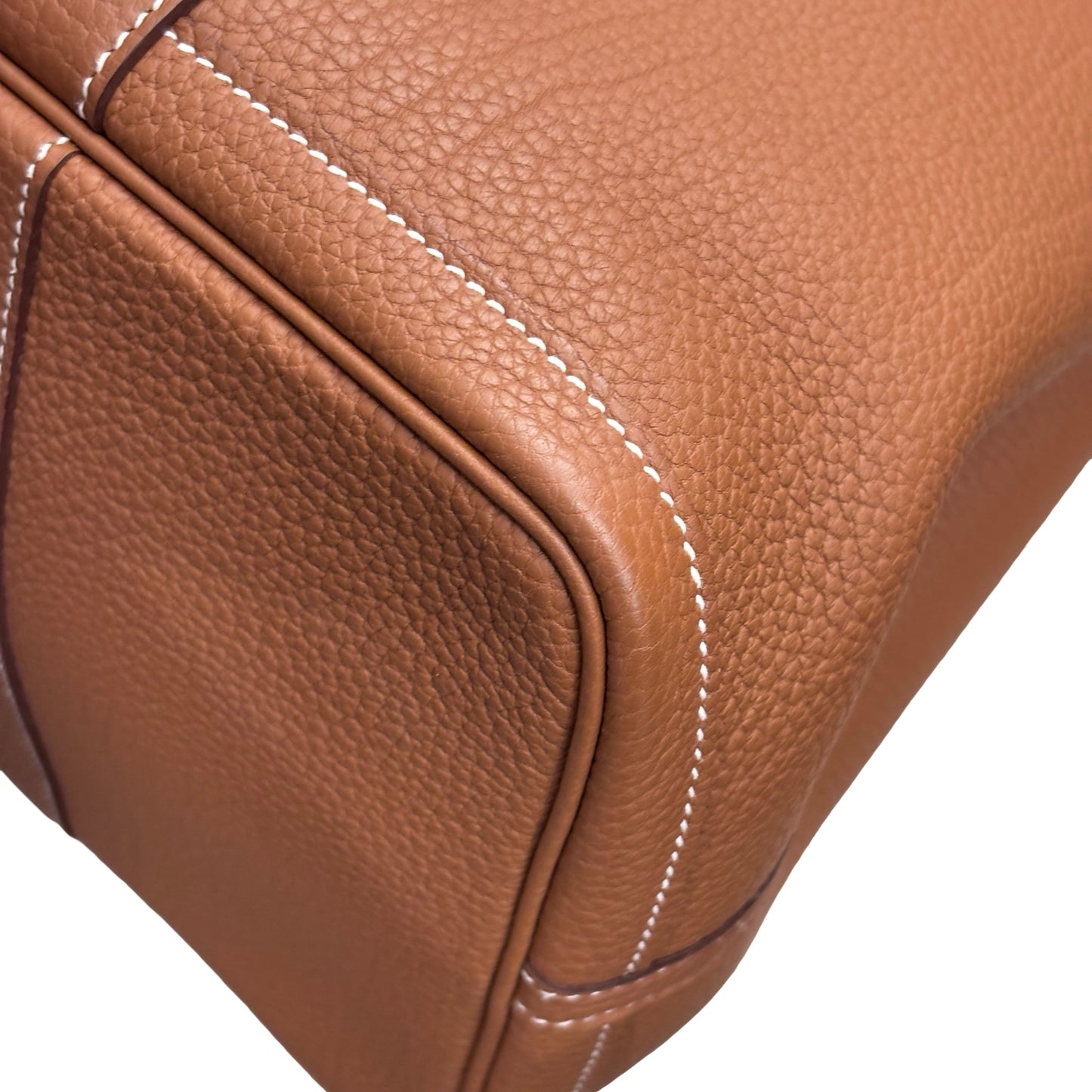 Used HERMÈS Garden Party Tote Bag Beige GHW