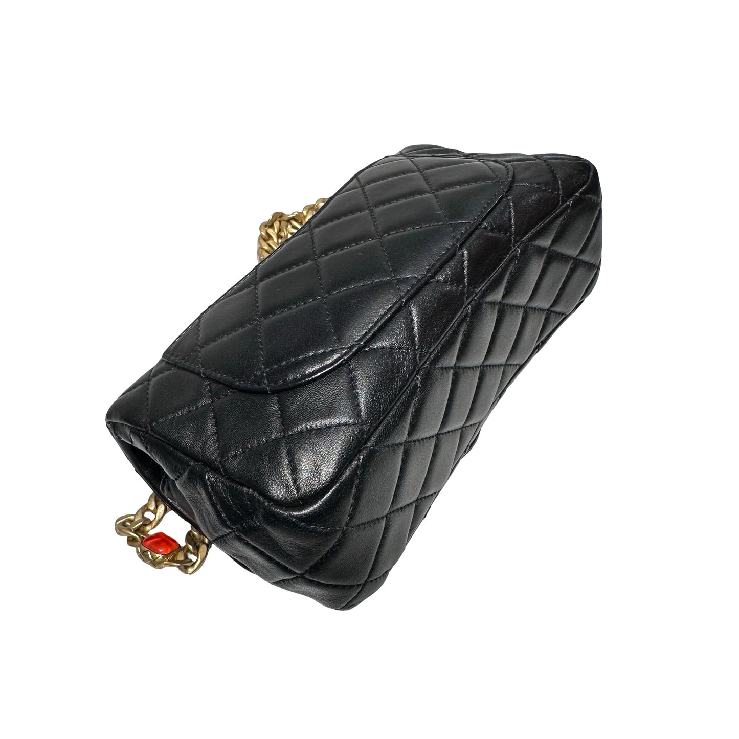 Used CHANEL Chain Shoulder Bag Black GHW