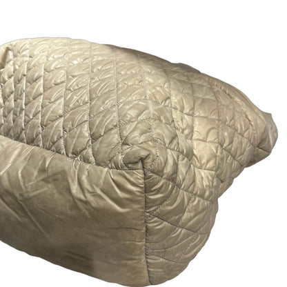 Used CHANEL Quilted Nylon Coco Cocoon Tote Bag Beige