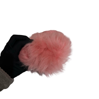 New CHANEL Lambskin Leather Shearing Jewel Hook Card Holder Pouchette Pink PHW